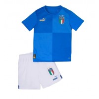 Italia Fotballklær Hjemmedraktsett Barn 2022 Kortermet (+ korte bukser)